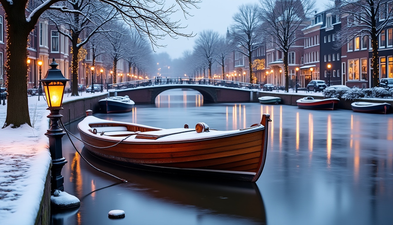 discover the charm of amsterdam in winter. experience the city's cold weather as it transforms into a picturesque wonderland, complete with festive lights, cozy cafes, and seasonal activities that make visiting during the chilly months unforgettable.