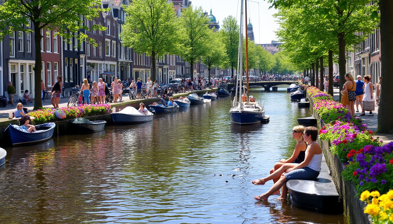 Erleben Sie die charmante Stadt Amsterdam unter der Sonne! Entdecken Sie Tipps, um cool zu bleiben, die Freiluftattraktionen zu erkunden und die lebendige Kultur während heißem Wetter zu genießen. Planen Sie jetzt Ihre Sommerreise!