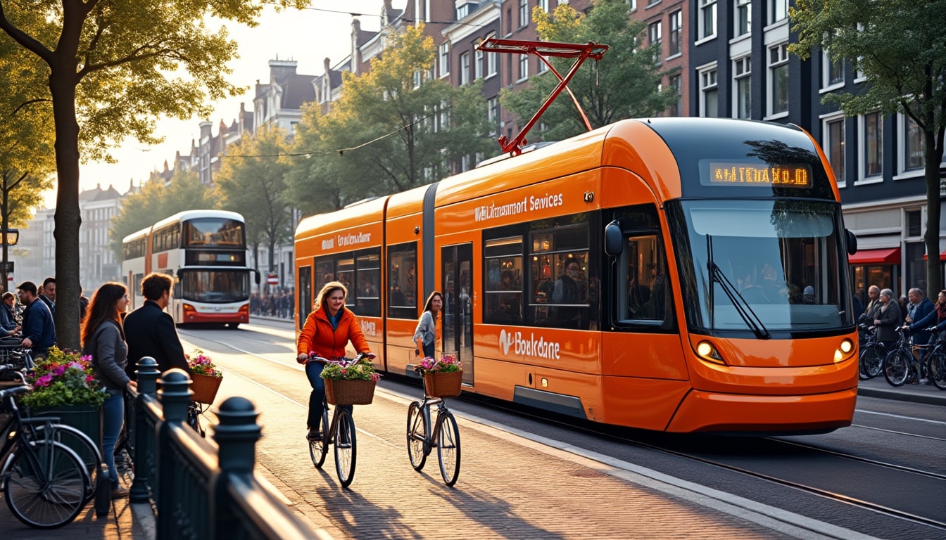 discover the efficient public transport system in amsterdam, including trams, buses, and metros. learn about payment options, ticketing methods, and tips for navigating the city's transportation network effortlessly.